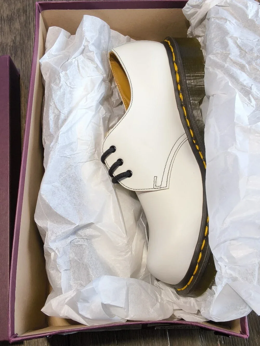 Dr. Martens x Comme des Garcons CDG 1461 White Shoes Unisex Mens 9 Women's 10